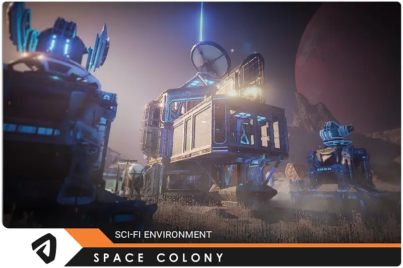 SciFi Space Colony Building Kit Asset Thumbnail