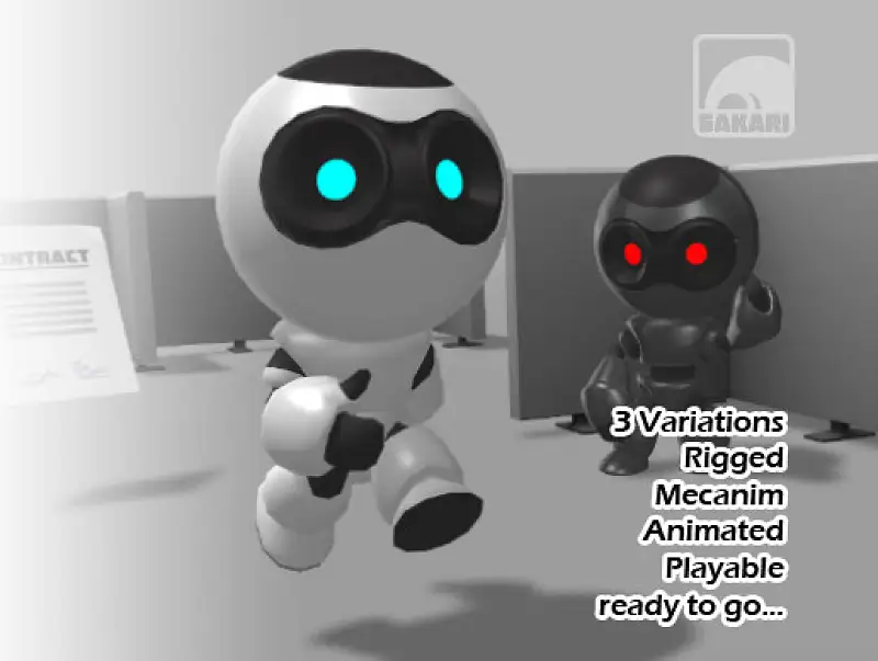 Cute robot with evil twin! Asset Thumbnail
