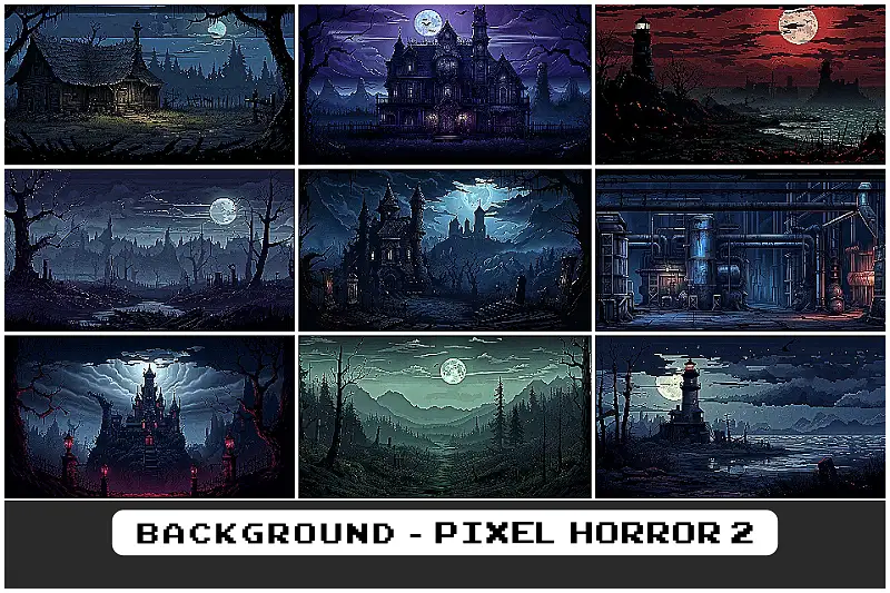 BACKGROUND - Pixel Horror 2 Asset Thumbnail
