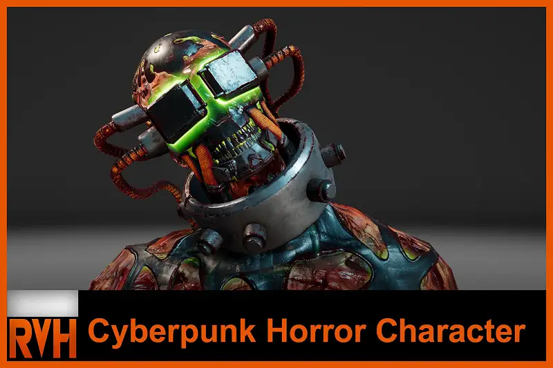 Cyberpunk Horror Character Asset Thumbnail