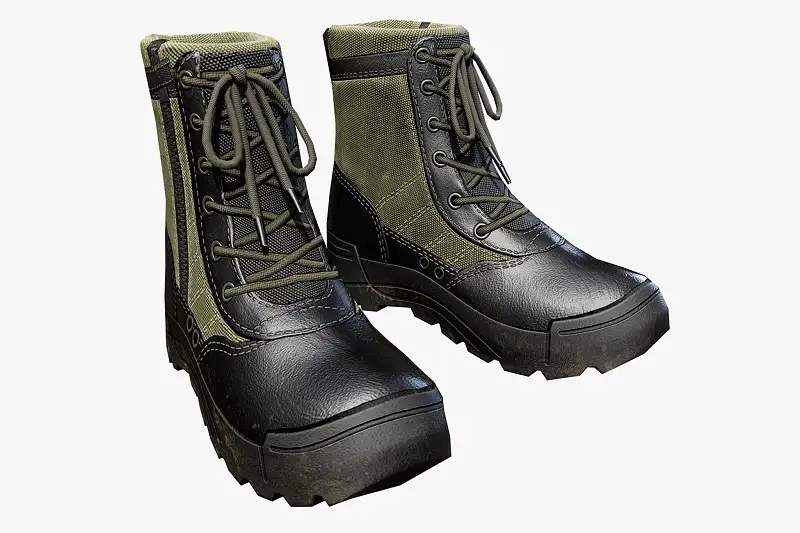 Tactical Boots 3D Model Asset Thumbnail