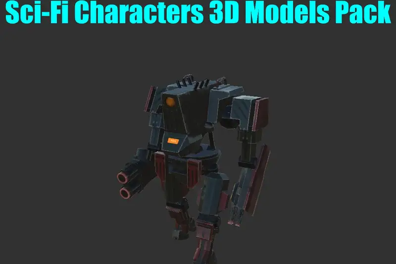 Sci-Fi Characters 3D Models Pack Asset Thumbnail