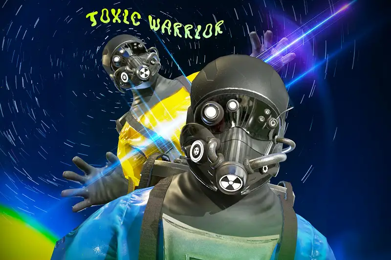 Toxic Warrior Character Model Asset Thumbnail