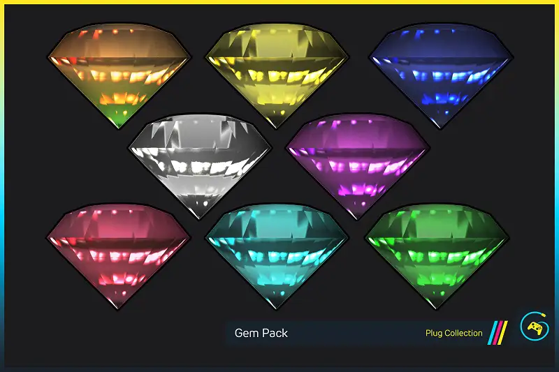 2D Gem Pack by Gamertose Asset Thumbnail