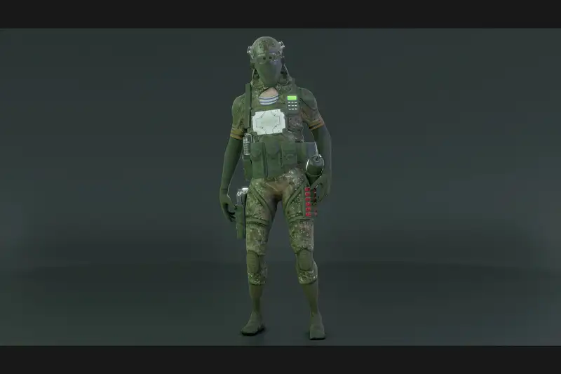 Sci-Fi Soldier Character Asset Thumbnail
