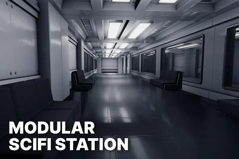 Modular Scifi Station - Environment (HDRP) Asset Thumbnail