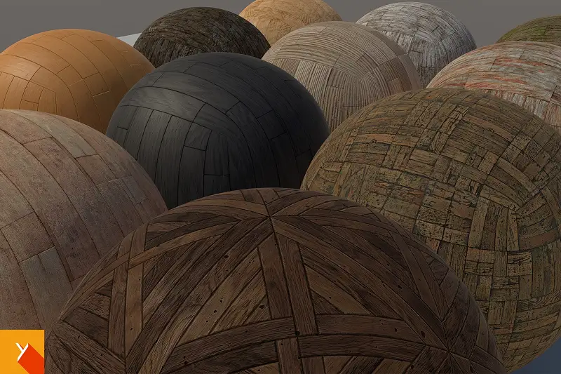 Free Wooden Floor Materials for Unity Asset Thumbnail