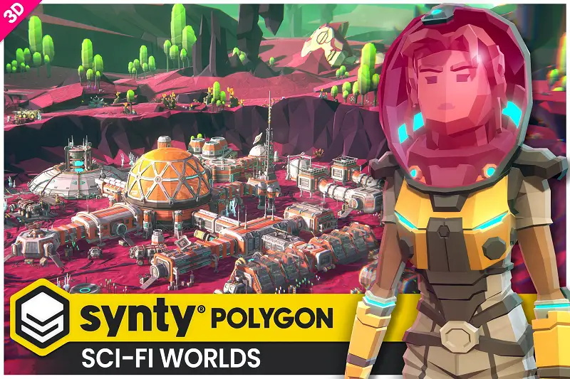 POLYGON Sci-Fi Worlds - Low Poly 3D Art by Synty Asset Thumbnail