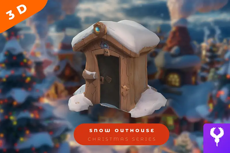 Cartoon Snow Outhouse Asset Thumbnail