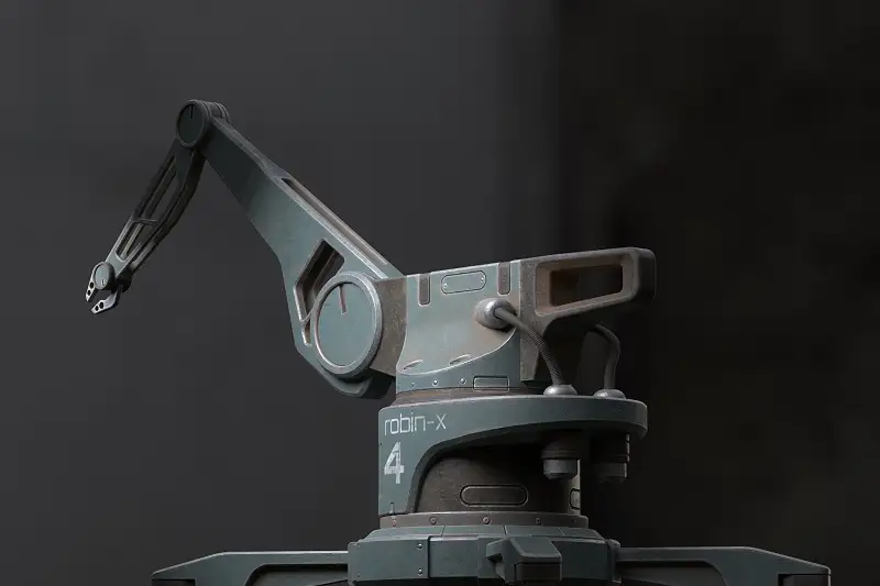 Robin-X Robot 3D Model Asset Thumbnail