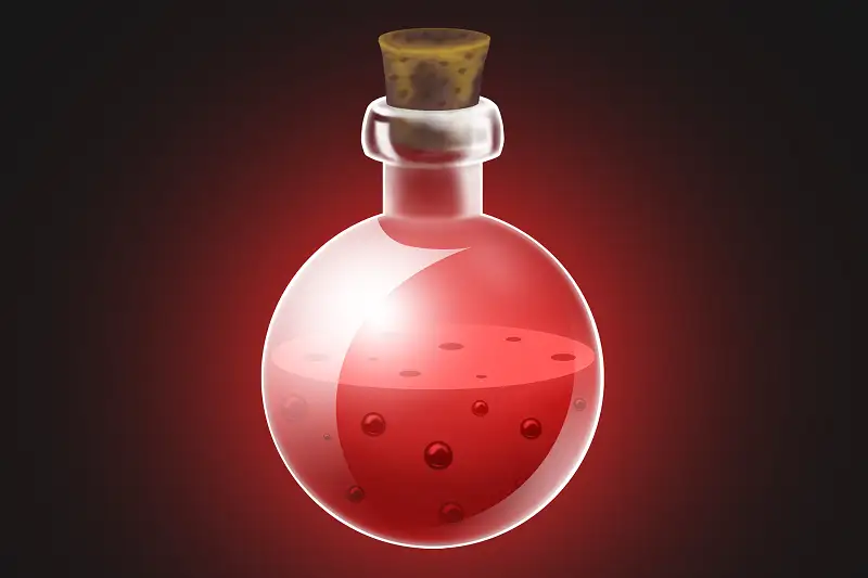 Potion 2D shader with varying fluid level Asset Thumbnail