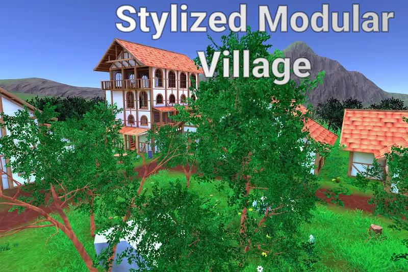 Stylized Modular Village Asset Thumbnail