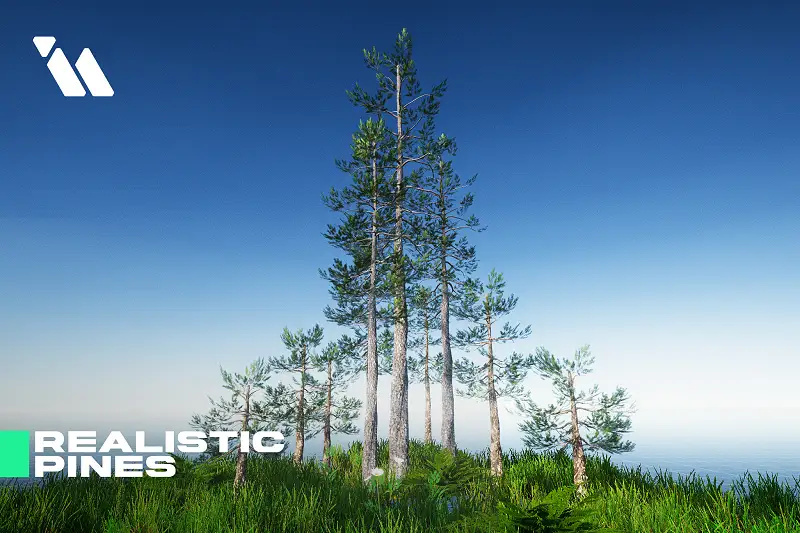 Realistic Pine Tree Pack for Unity Asset Thumbnail
