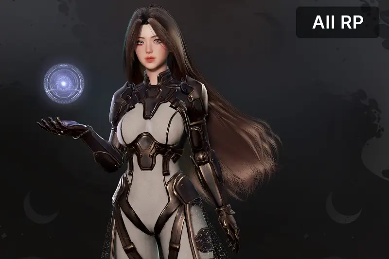 Stellar Girl Celeste 3D Model Asset Thumbnail