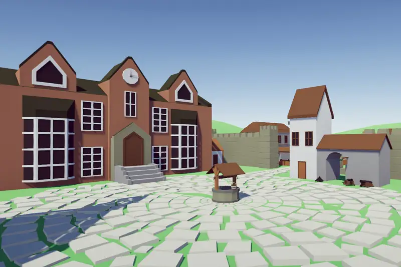 Low Poly Medieval Buildings 3 Asset Thumbnail
