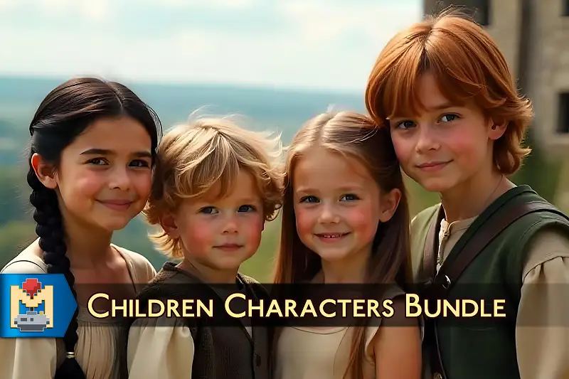 Children Characters Bundle Asset Thumbnail