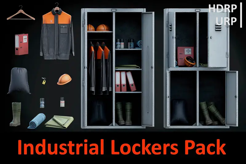 Industrial Lockers Pack Asset Thumbnail