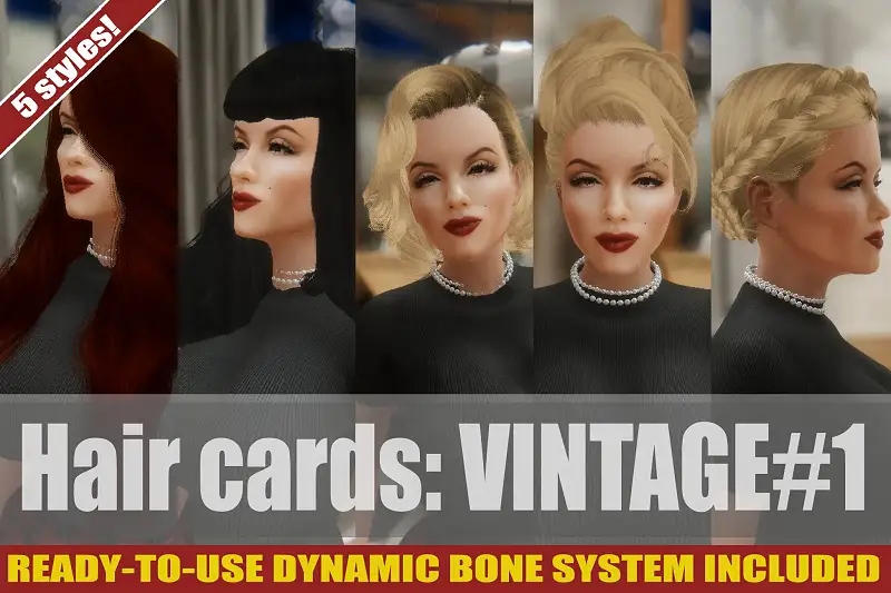 Vintage Hairstyles #1 Asset Thumbnail