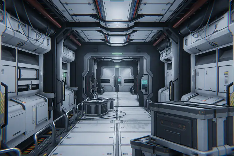 Modular Sci-Fi Corridor Pack for HDRP Asset Thumbnail