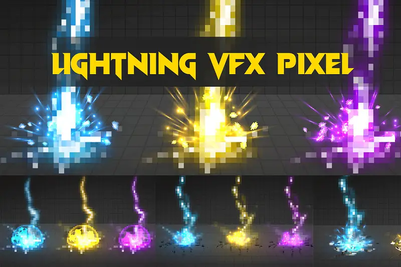 Lightning VFX Pixel Package Asset Thumbnail