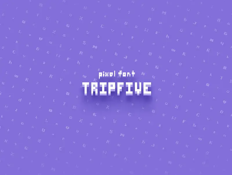 Pixel Font - Tripfive Asset Thumbnail
