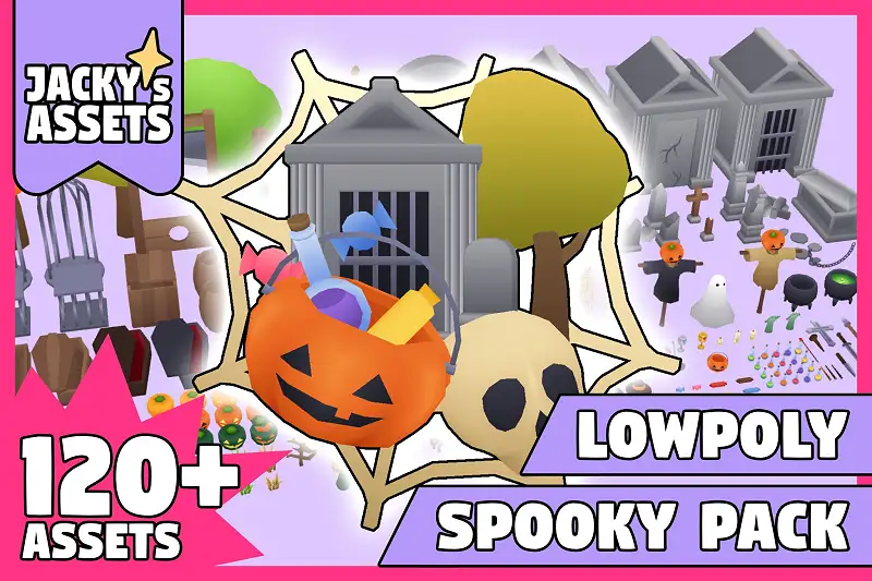 Lowpoly Spooky Pack for Unity Asset Thumbnail