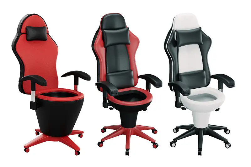 Gaming Chair Toilet 3D Model for Unity Asset Thumbnail