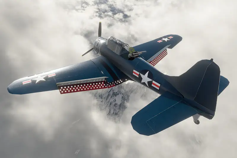 Douglas SBD Dauntless - WW2 Plane Asset Thumbnail