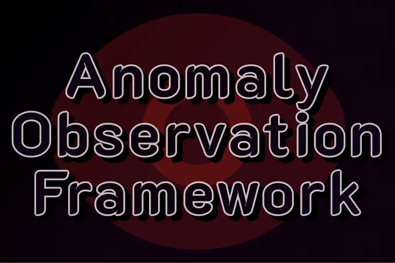 Anomaly Observation Framework Asset Thumbnail