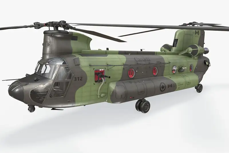 CH-47 Chinook RCAF Static Model Asset Thumbnail