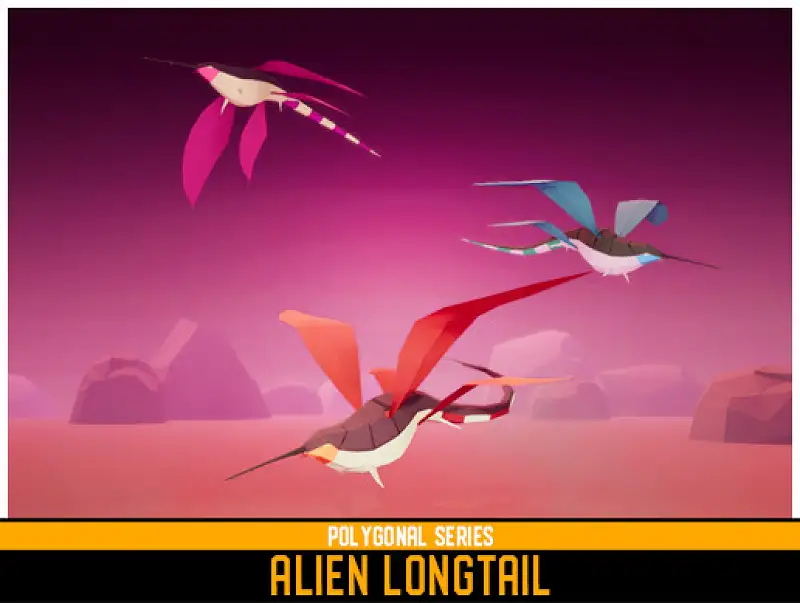 Polygonal - Alien Longtail Asset Image