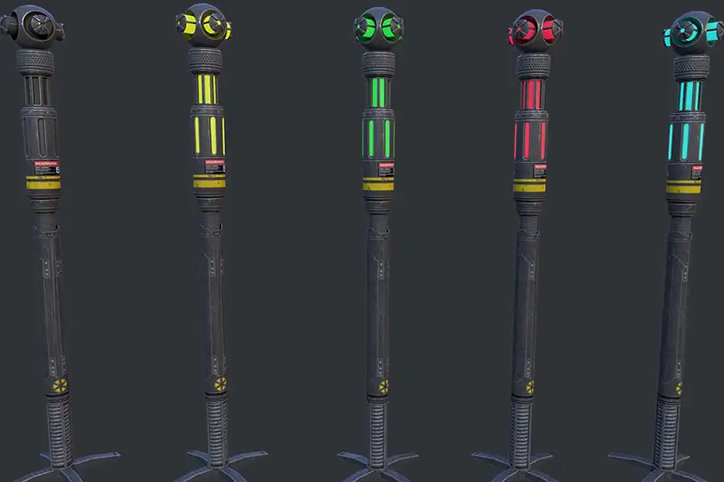 Sci-Fi Lightning Pole Device Asset Thumbnail