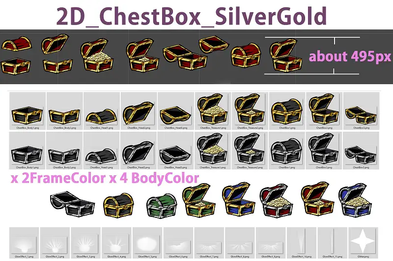 2D_ChestBox_SilverGold Asset Thumbnail