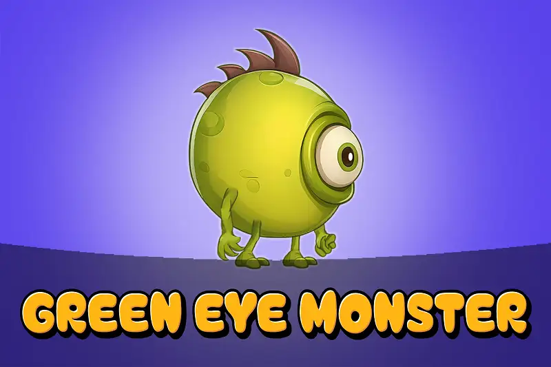 Green Eye Monster 2D Animated Character (Spriter) Asset Thumbnail