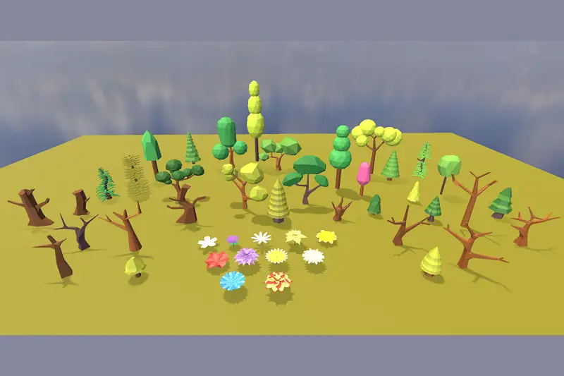 Low-Poly Nature Pack Asset Thumbnail