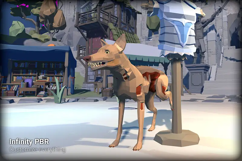 Low Poly Character - Demon Dog - Fantasy RPG Asset Thumbnail