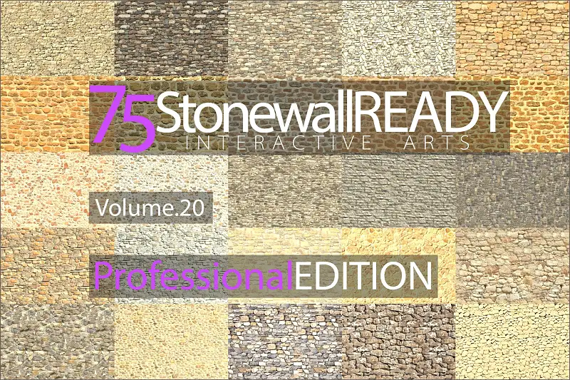 75 Stone Wall Materials Ready, Volume. 20 Asset Thumbnail