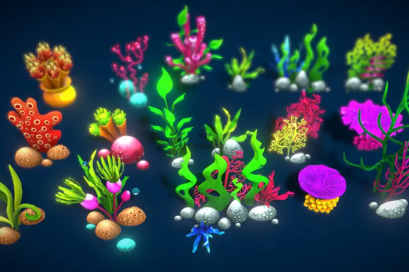 Cartoon Seaweed 7: Underwater Environment Pack Asset Thumbnail