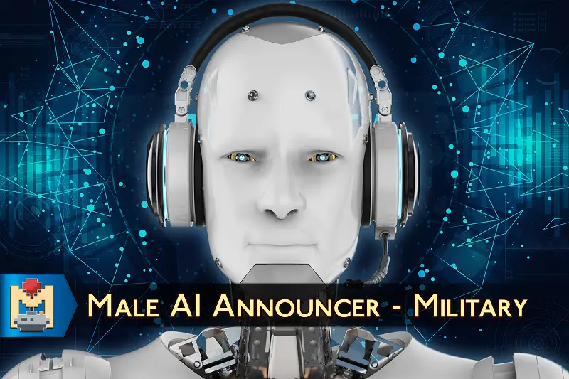 Military AI Male Voice Announcer Asset Thumbnail