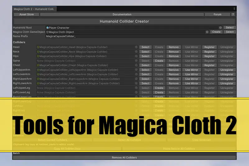 Tools for Magica Cloth 2 - FREE Asset Thumbnail