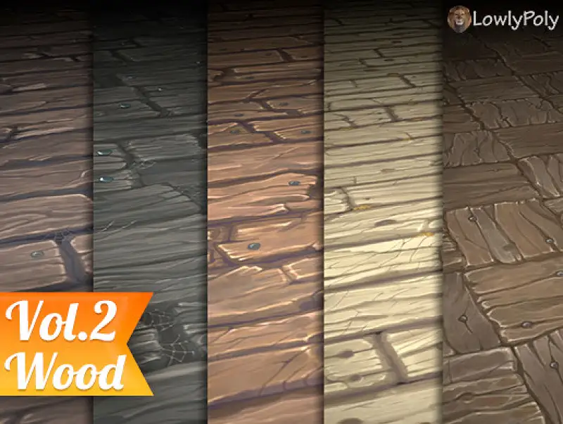 Hand Painted Wood Texture Set Asset Thumbnail