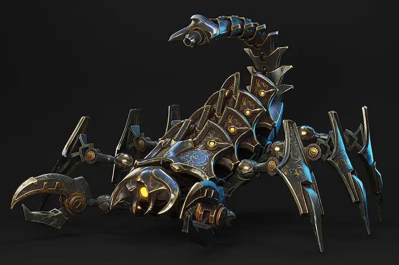 Scorpio Robotic Character Model Asset Thumbnail
