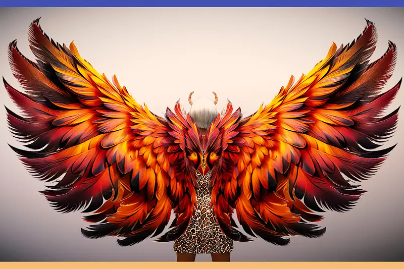 Low Poly Phoenix Wings for Unity Asset Thumbnail