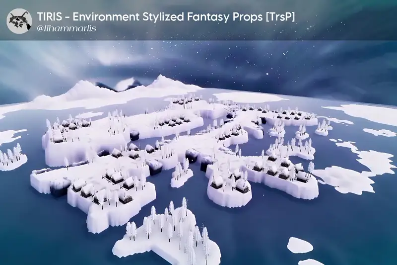 Stylized Fantasy Props for Winter Environments Asset Thumbnail