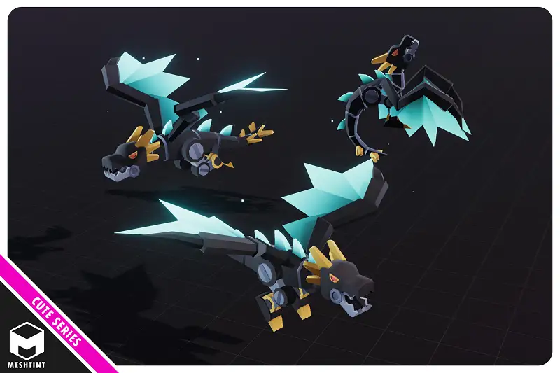 Dragon Robot Cute Series Asset Thumbnail