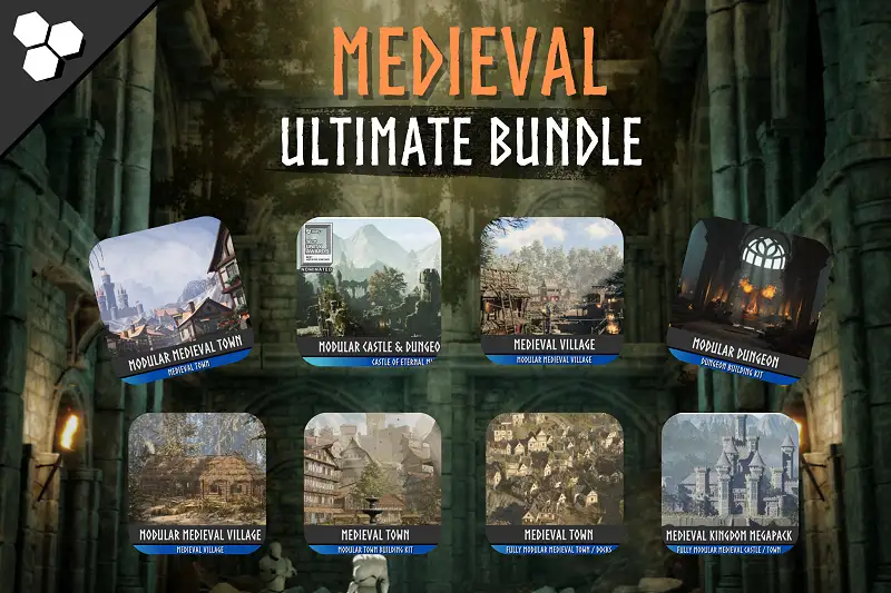 The Medieval Ultimate Bundle (Castle, Medieval Town, Medieval Village, Dungeon) Asset Thumbnail