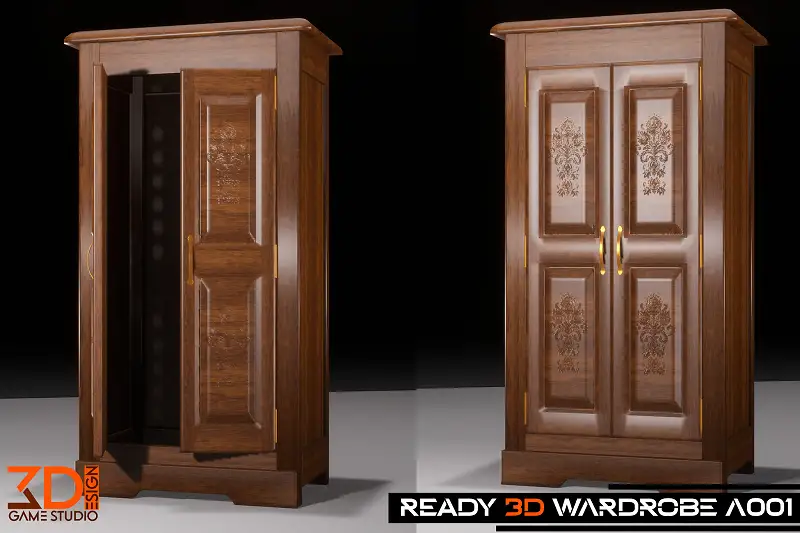 Ready 3D Wardrobe A001 Asset Thumbnail