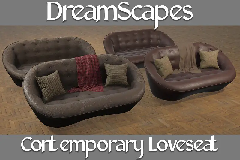 DreamScapes - Contemporary Loveseat Asset Thumbnail