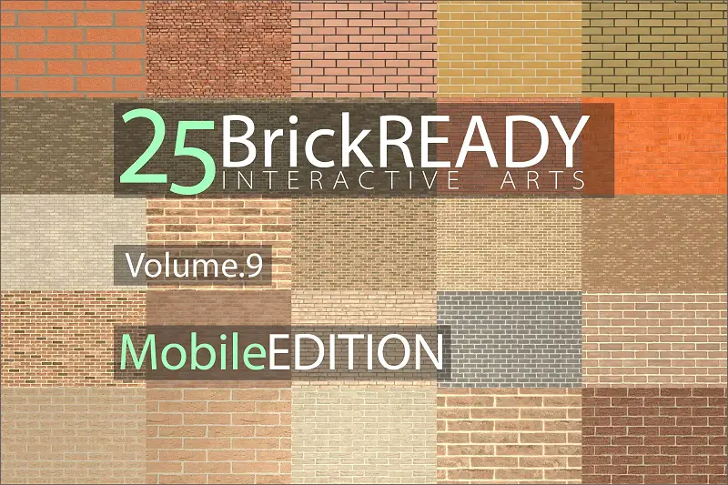 25 Brick Materials Ready, Volume. 9 Asset Thumbnail