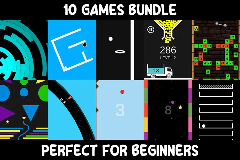 10 Essential Unity Games for Beginners Asset Thumbnail